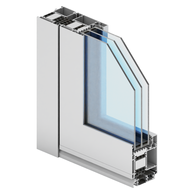 Alumínium bejárati ajtó 2